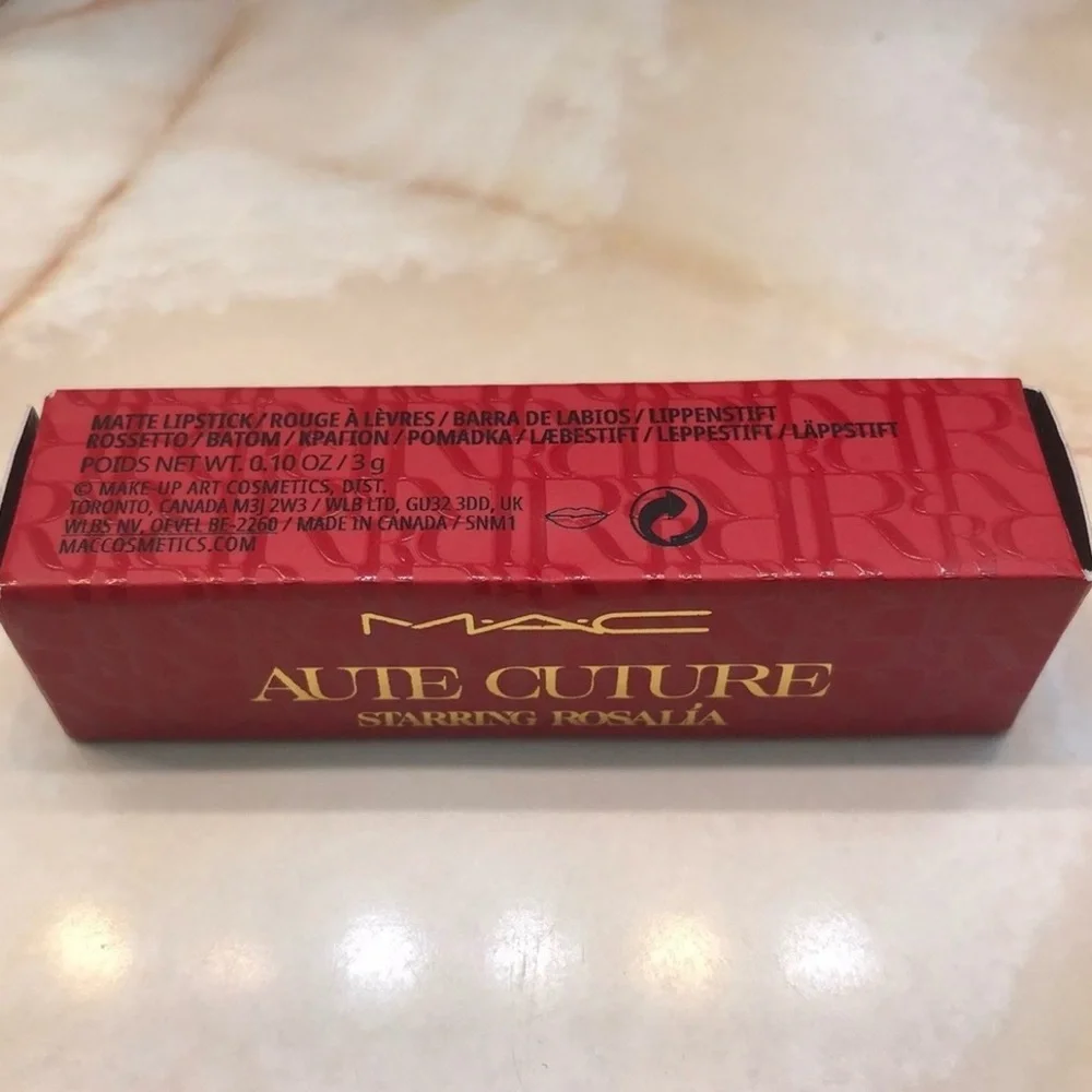 MAC Cosmetics ~ ‘RUSI WOO’ Aute Cuture Lipstick by Rosalía ~ FS, RARE, HTF ~ NIB